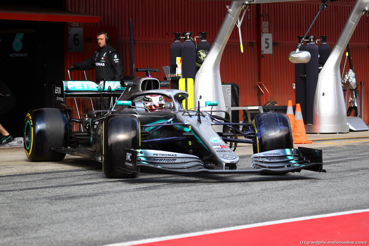 TEST F1 BARCELLONA 19 FEBBRAIO, Lewis Hamilton (GBR) Mercedes AMG F1 W10