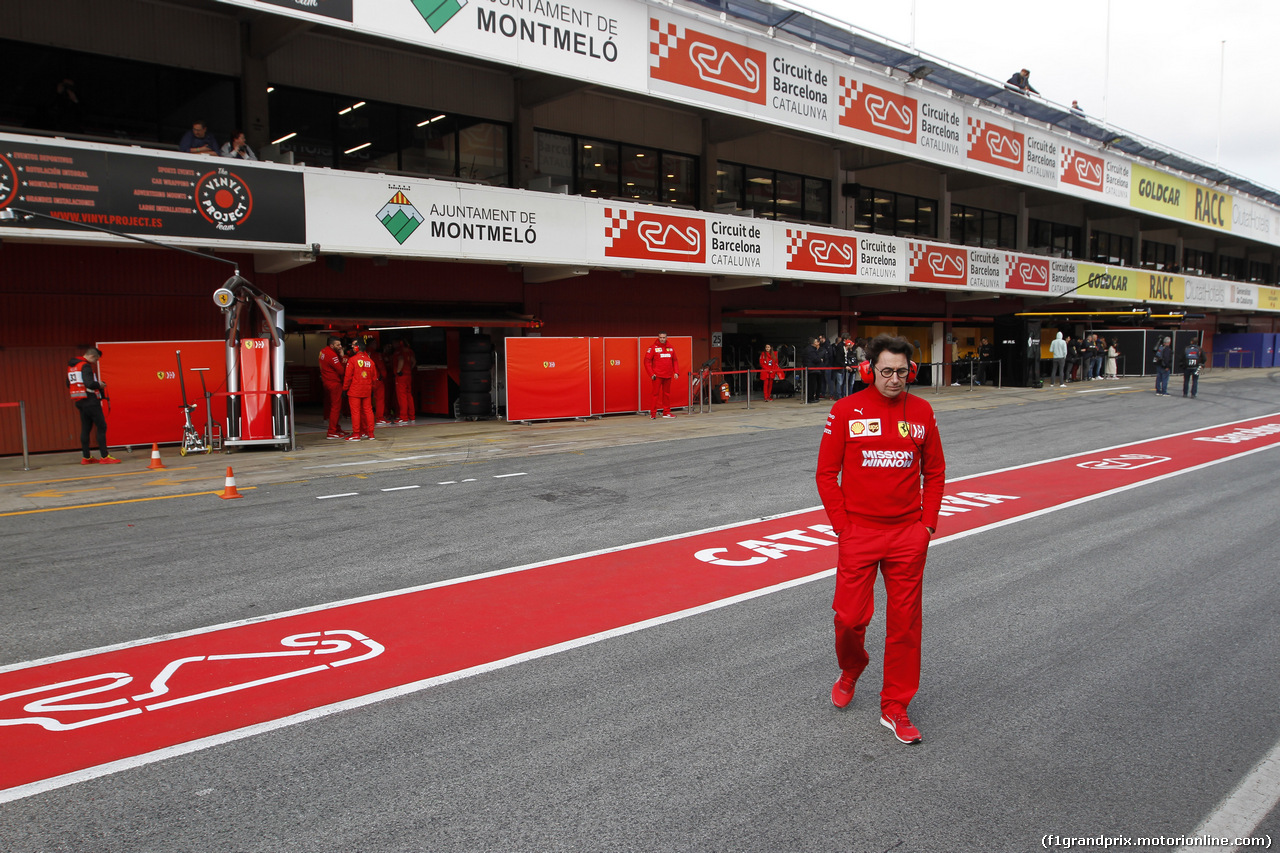 TEST F1 BARCELLONA 19 FEBBRAIO, Mattia Binotto (ITA) Ferrari Team Principal