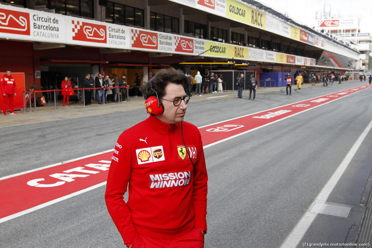 TEST F1 BARCELLONA 19 FEBBRAIO, Mattia Binotto (ITA) Ferrari Team Principal