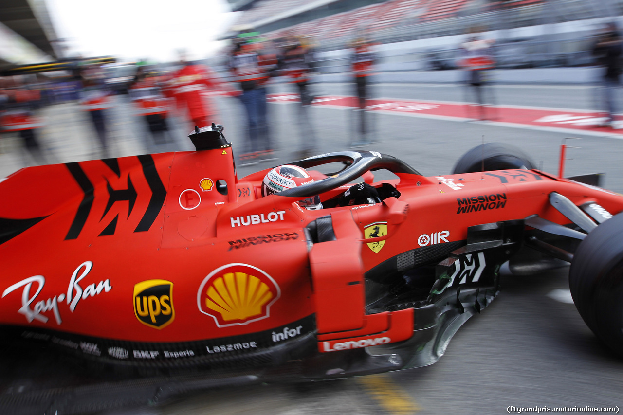 TEST F1 BARCELLONA 19 FEBBRAIO, Charles Leclerc (MON) Ferrari SF90