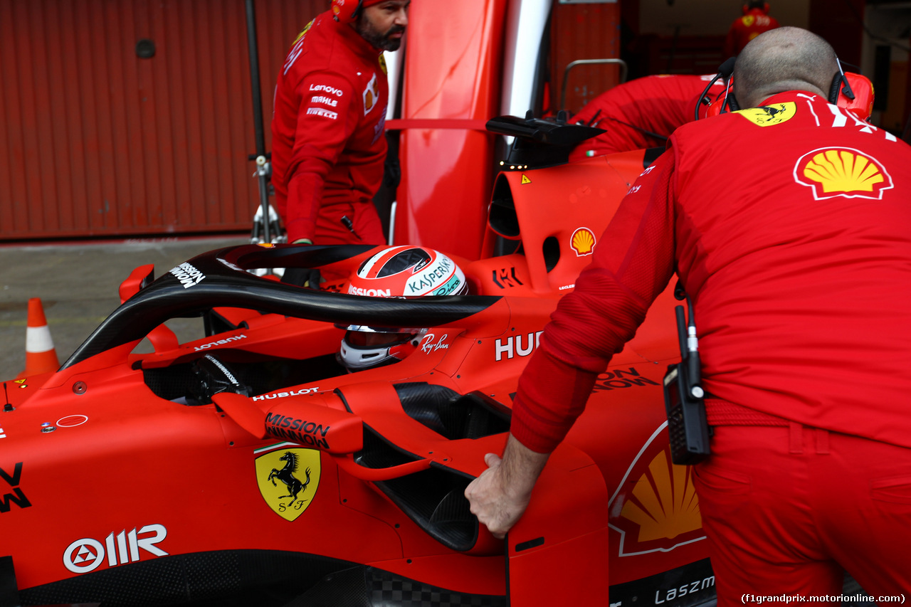 TEST F1 BARCELLONA 19 FEBBRAIO, Charles Leclerc (MON) Ferrari SF90