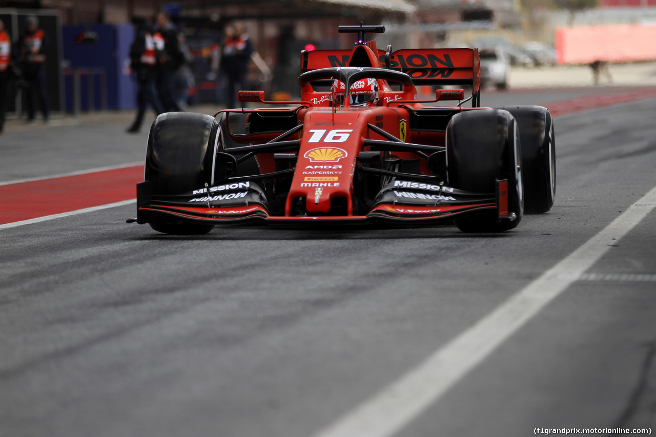 TEST F1 BARCELLONA 19 FEBBRAIO, Charles Leclerc (MON) Ferrari SF90