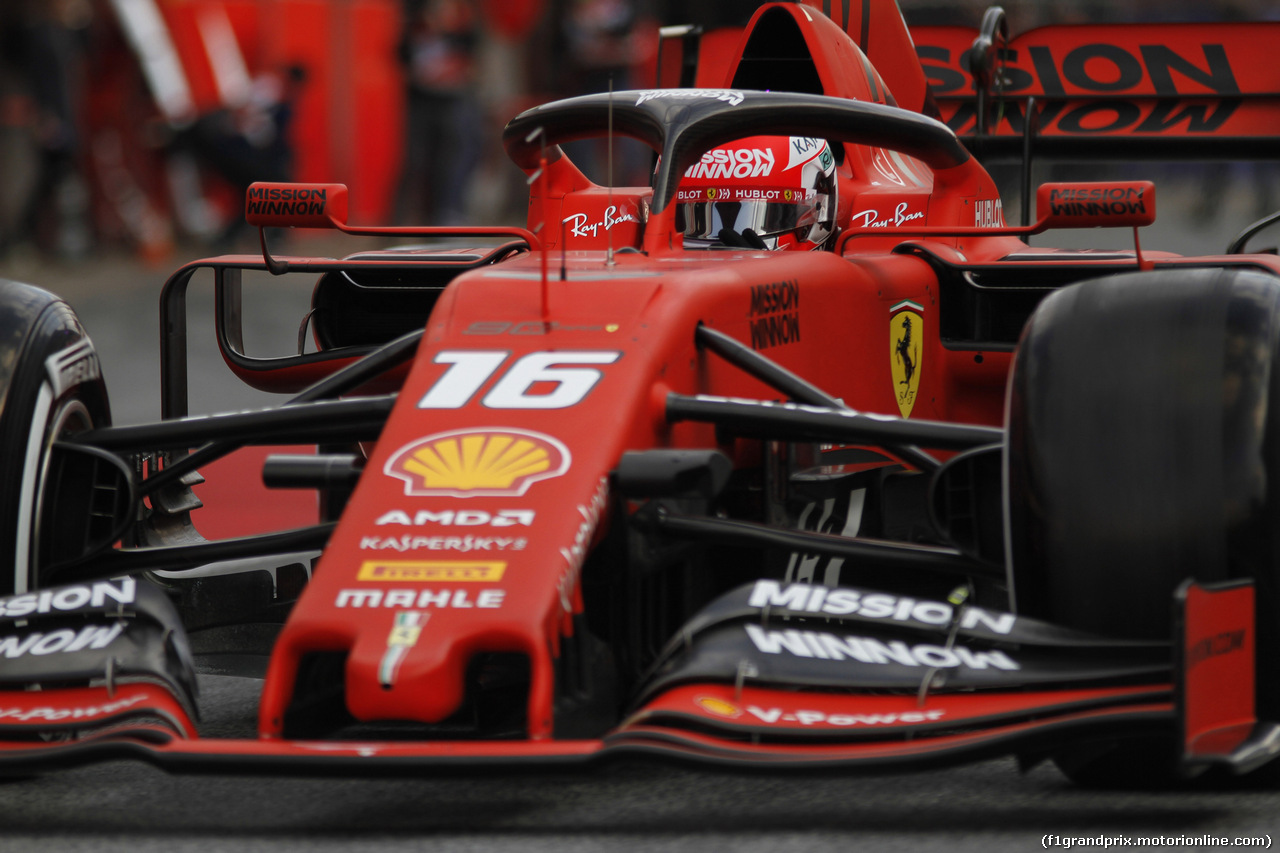 TEST F1 BARCELLONA 19 FEBBRAIO, Charles Leclerc (MON) Ferrari SF90
