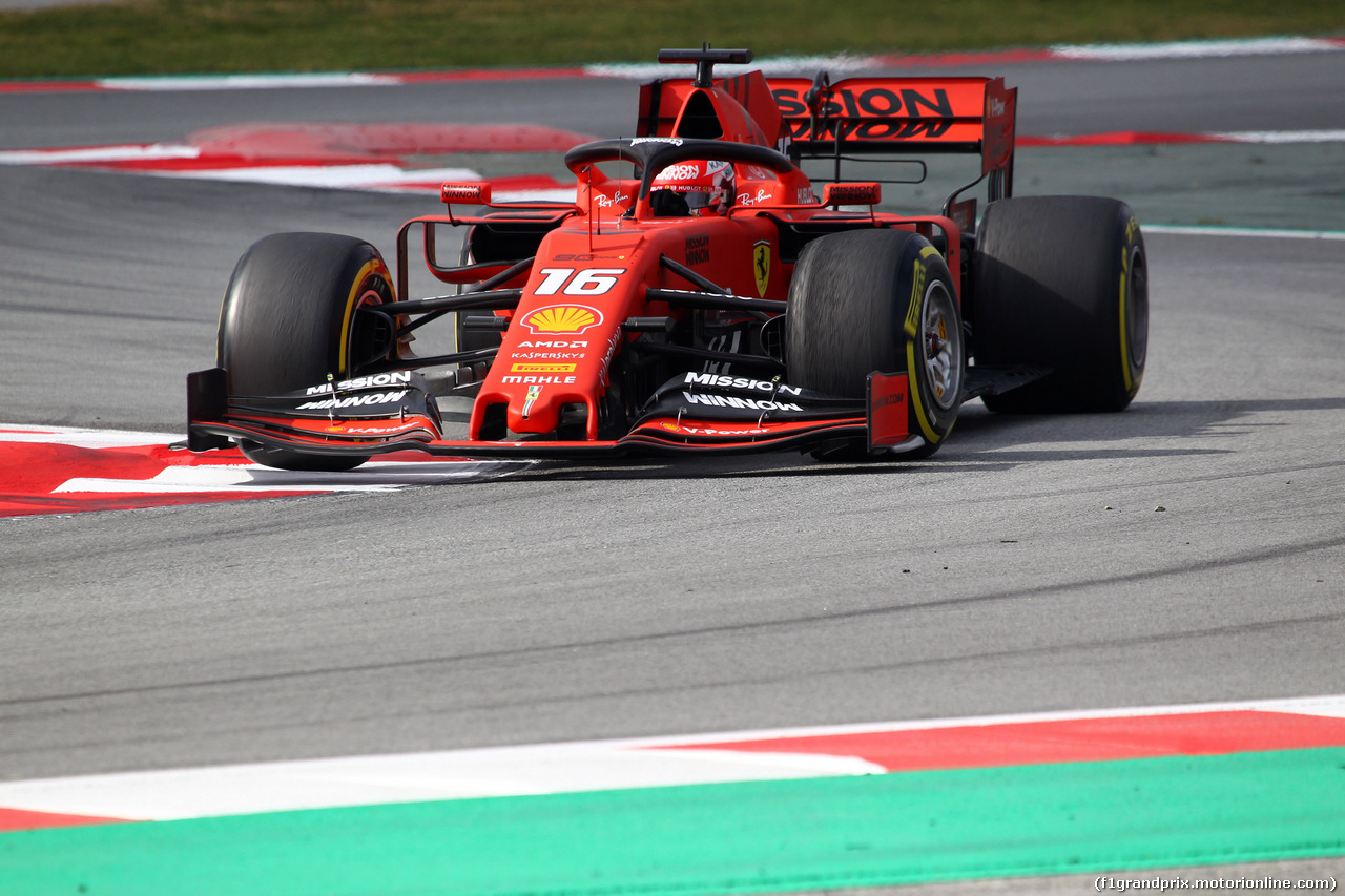TEST F1 BARCELLONA 19 FEBBRAIO, Charles Leclerc (MON) Ferrari SF90