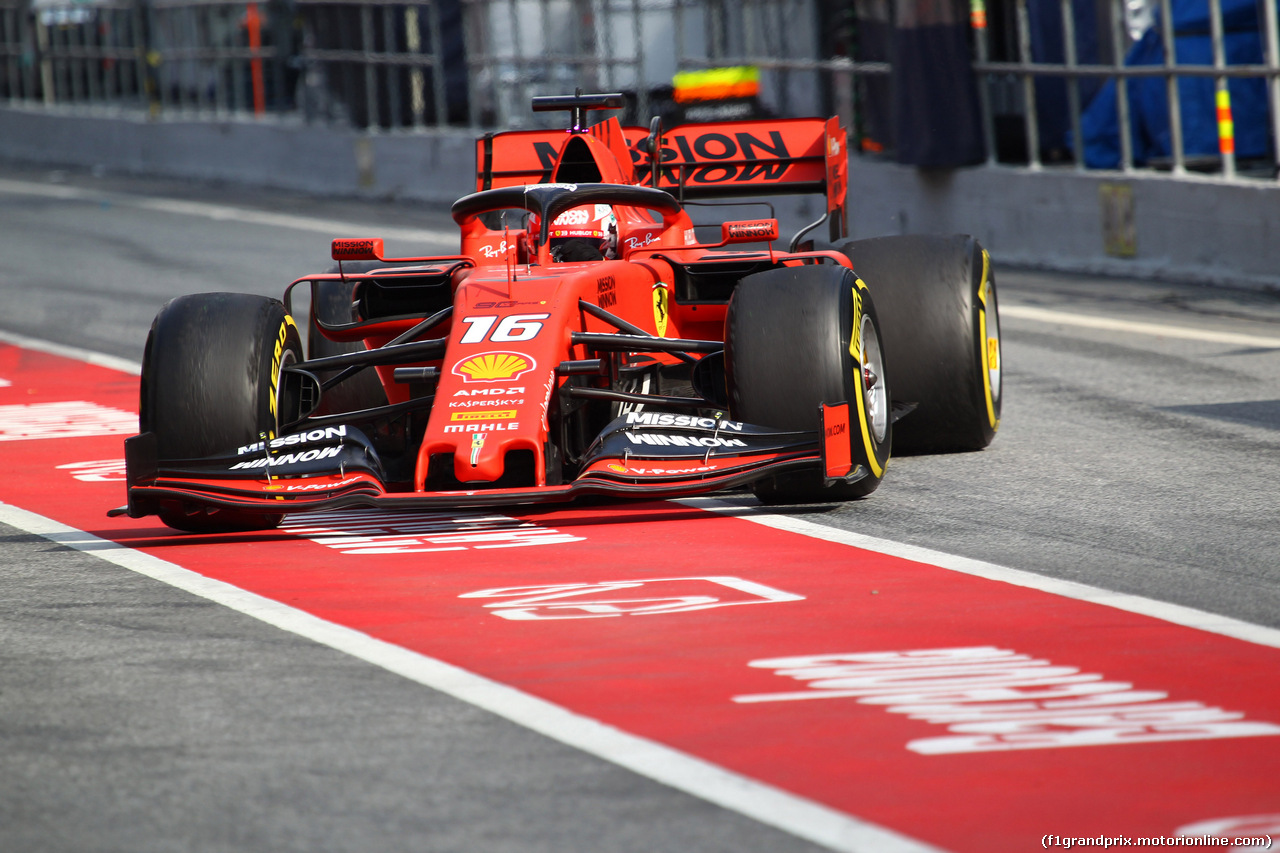 TEST F1 BARCELLONA 19 FEBBRAIO, Charles Leclerc (MON) Ferrari SF90