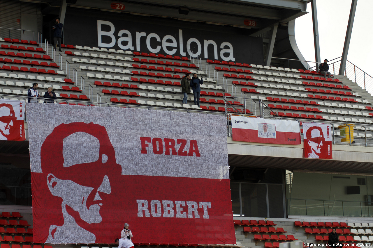 TEST F1 BARCELLONA 19 FEBBRAIO, Robert Kubica Fans
