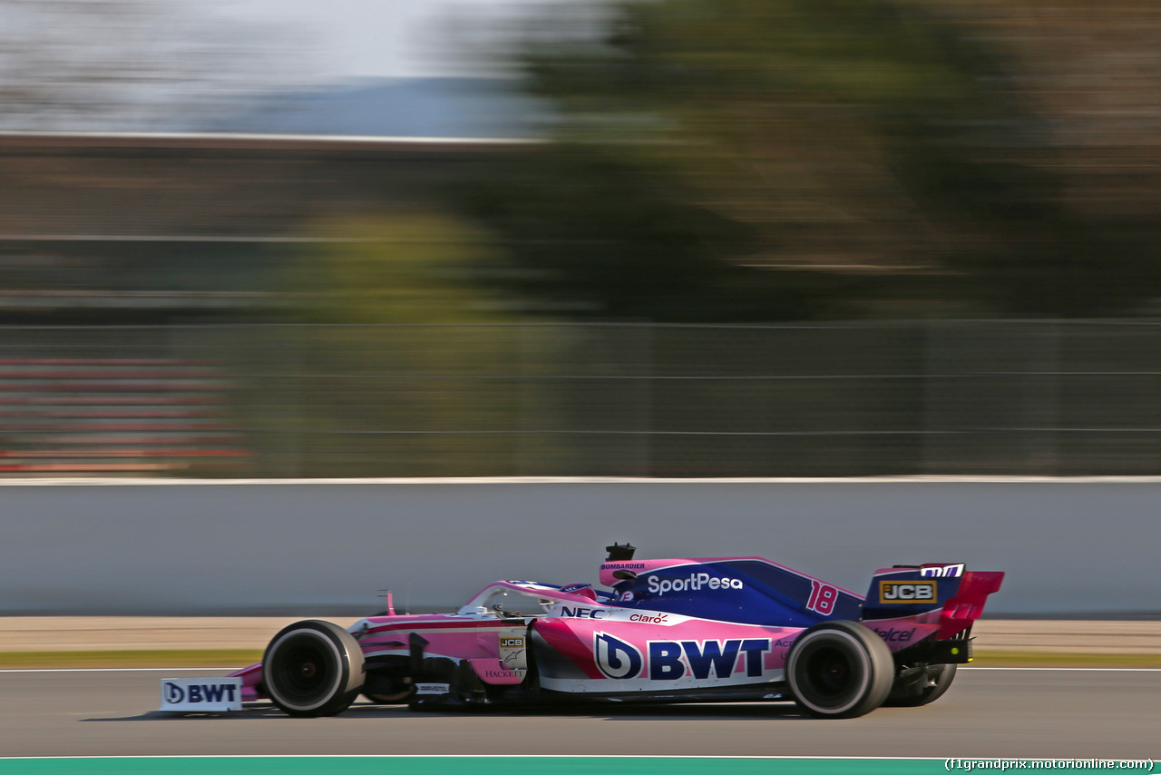 TEST F1 BARCELLONA 1 MARZO, Lance Stroll (CDN), Racing Point 
28.02.2019.