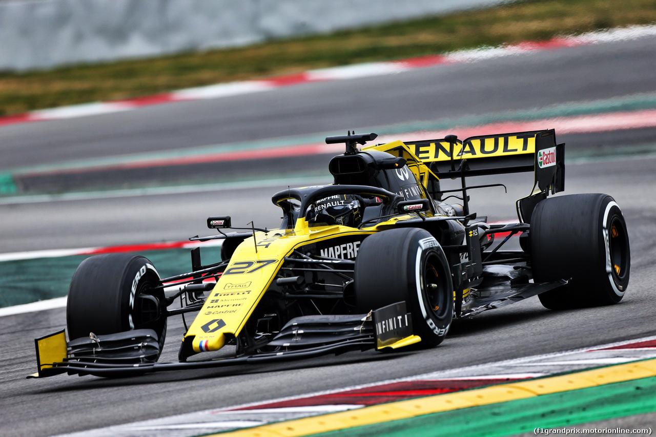TEST F1 BARCELLONA 20 FEBBRAIO, Nico Hulkenberg (GER) Renault Sport F1 Team RS19.
20.02.2019.