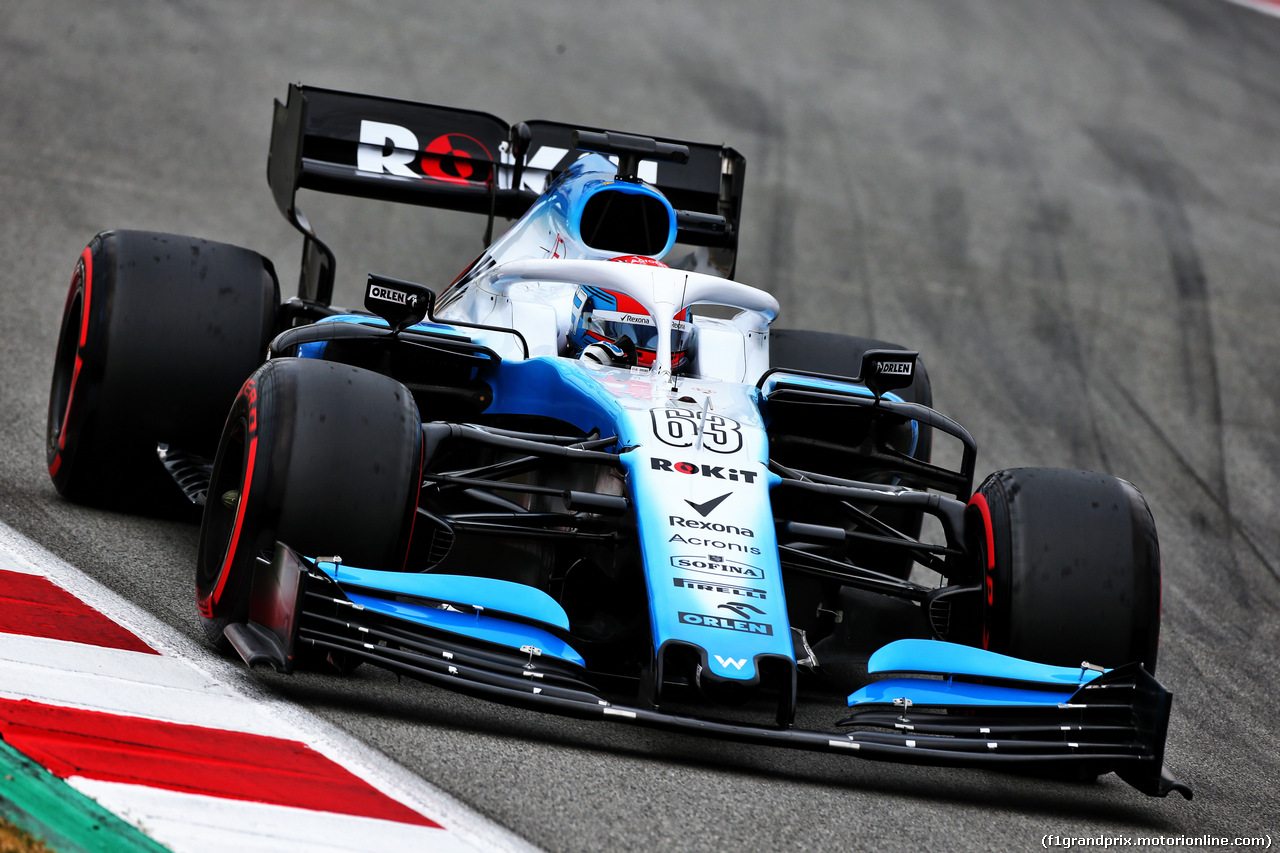 TEST F1 BARCELLONA 20 FEBBRAIO, George Russell (GBR) Williams Racing FW42.
20.02.2019.