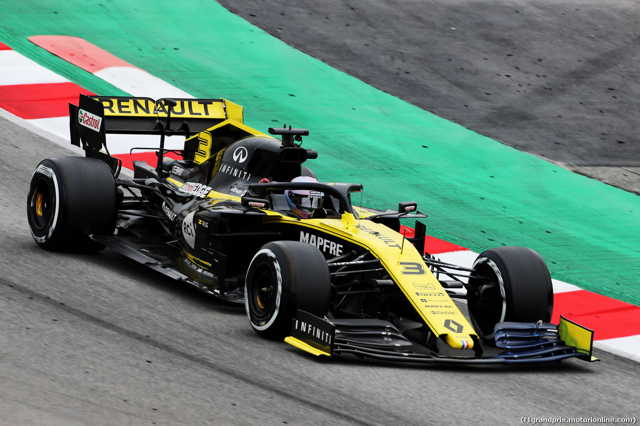 TEST F1 BARCELLONA 20 FEBBRAIO, Daniel Ricciardo (AUS) Renault Sport F1 Team RS19.
20.02.2019.