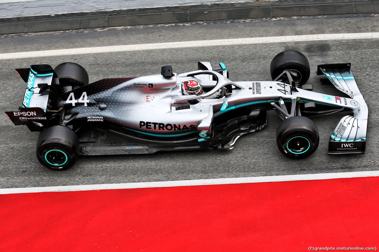 TEST F1 BARCELLONA 20 FEBBRAIO, Lewis Hamilton (GBR) Mercedes AMG F1 W10.
20.02.2019.