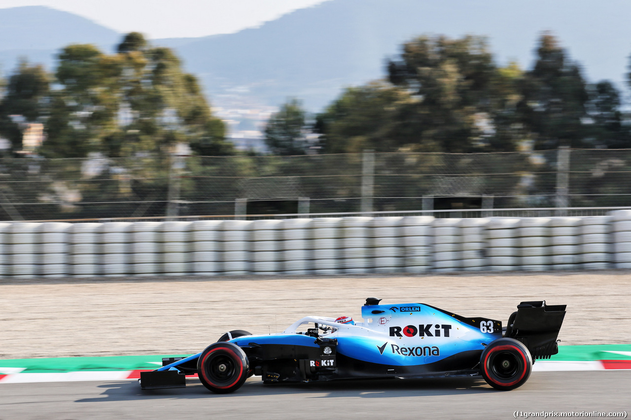 TEST F1 BARCELLONA 20 FEBBRAIO, George Russell (GBR) Williams Racing FW42.
20.02.2019.
