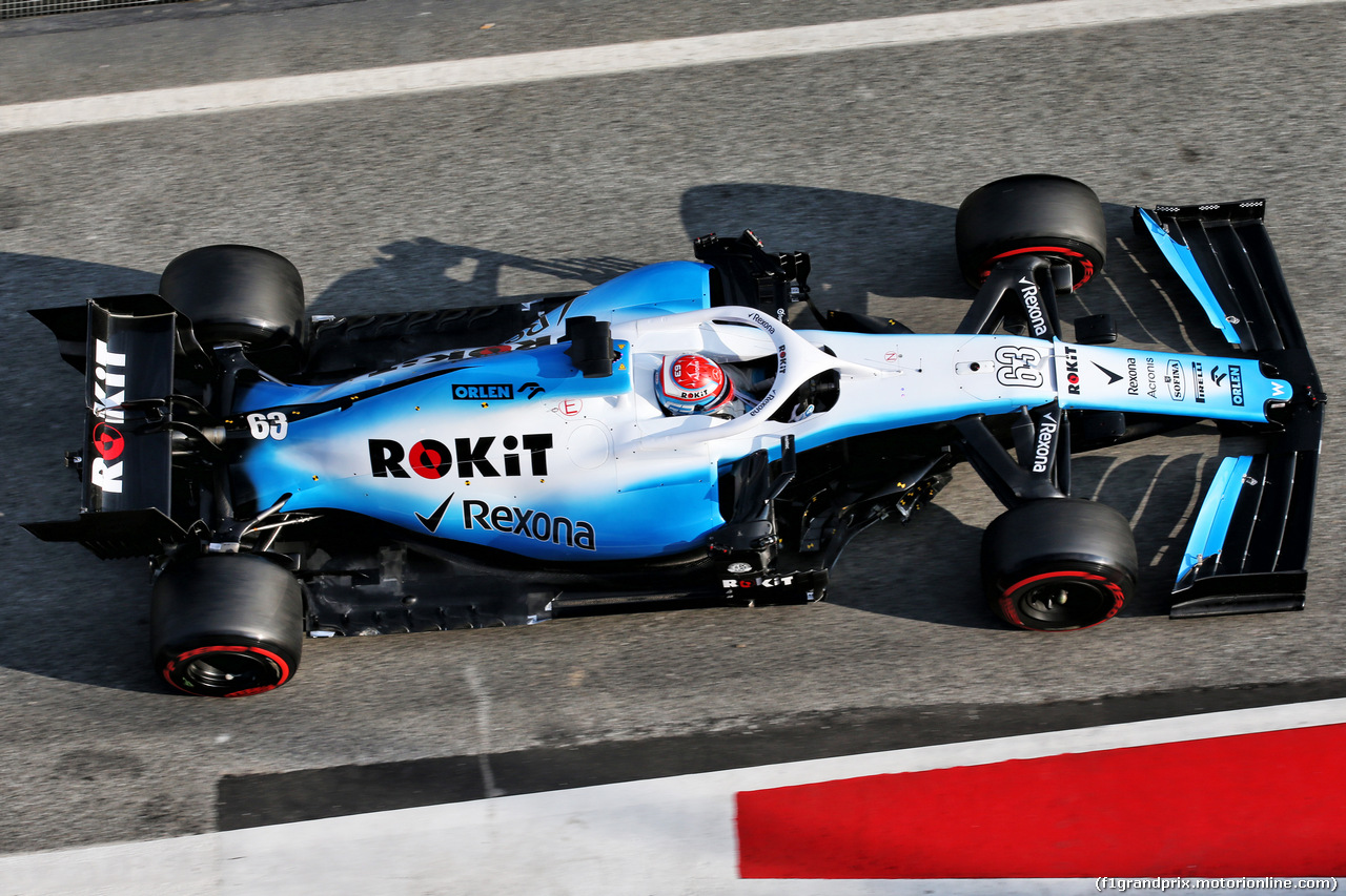 TEST F1 BARCELLONA 20 FEBBRAIO, George Russell (GBR) Williams Racing FW42.
20.02.2019.