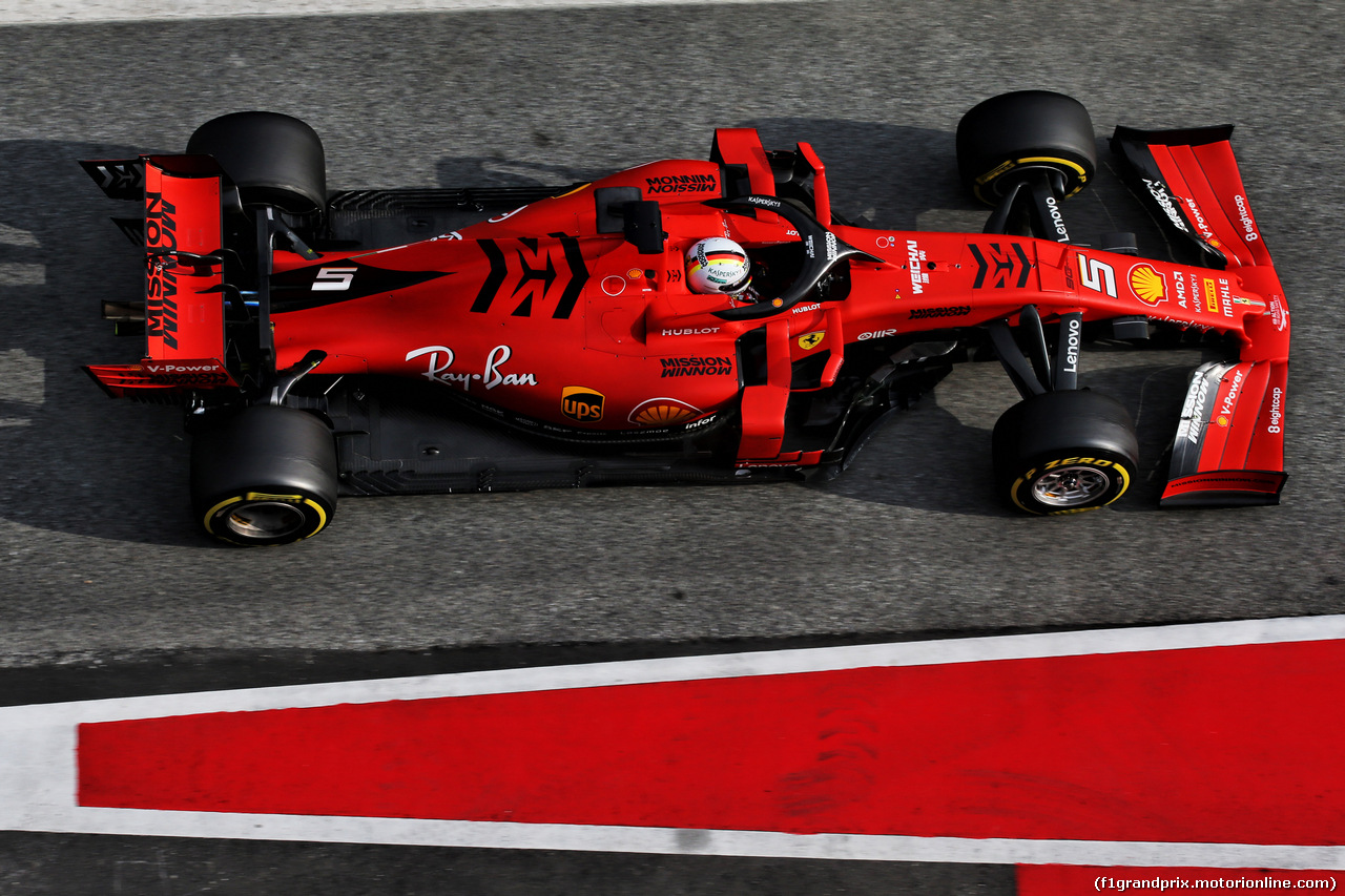 TEST F1 BARCELLONA 20 FEBBRAIO, Sebastian Vettel (GER) Ferrari SF90.
20.02.2019.