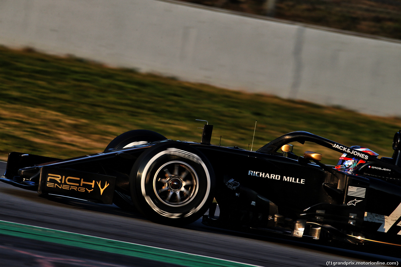 TEST F1 BARCELLONA 20 FEBBRAIO, Romain Grosjean (FRA) Haas F1 Team VF-19.
20.02.2019.