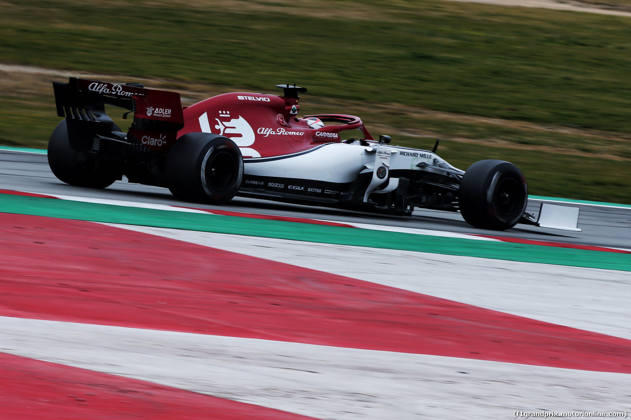 TEST F1 BARCELLONA 20 FEBBRAIO, Kimi Raikkonen (FIN) Alfa Romeo Racing C38.
20.02.2019.