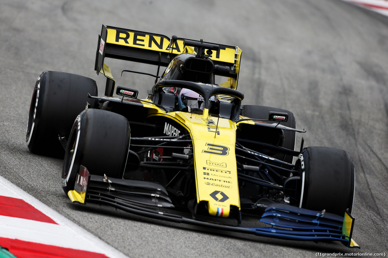TEST F1 BARCELLONA 20 FEBBRAIO, Daniel Ricciardo (AUS) Renault Sport F1 Team RS19.
20.02.2019.