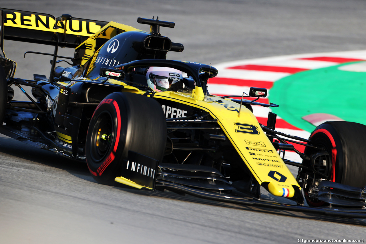 TEST F1 BARCELLONA 21 FEBBRAIO, Daniel Ricciardo (AUS) Renault Sport F1 Team RS19.
21.02.2019.