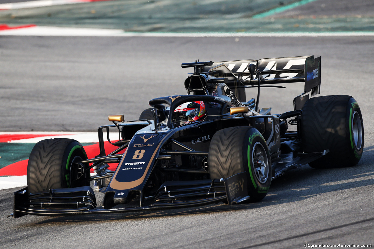 TEST F1 BARCELLONA 21 FEBBRAIO, Romain Grosjean (FRA) Haas F1 Team VF-19.
21.02.2019.