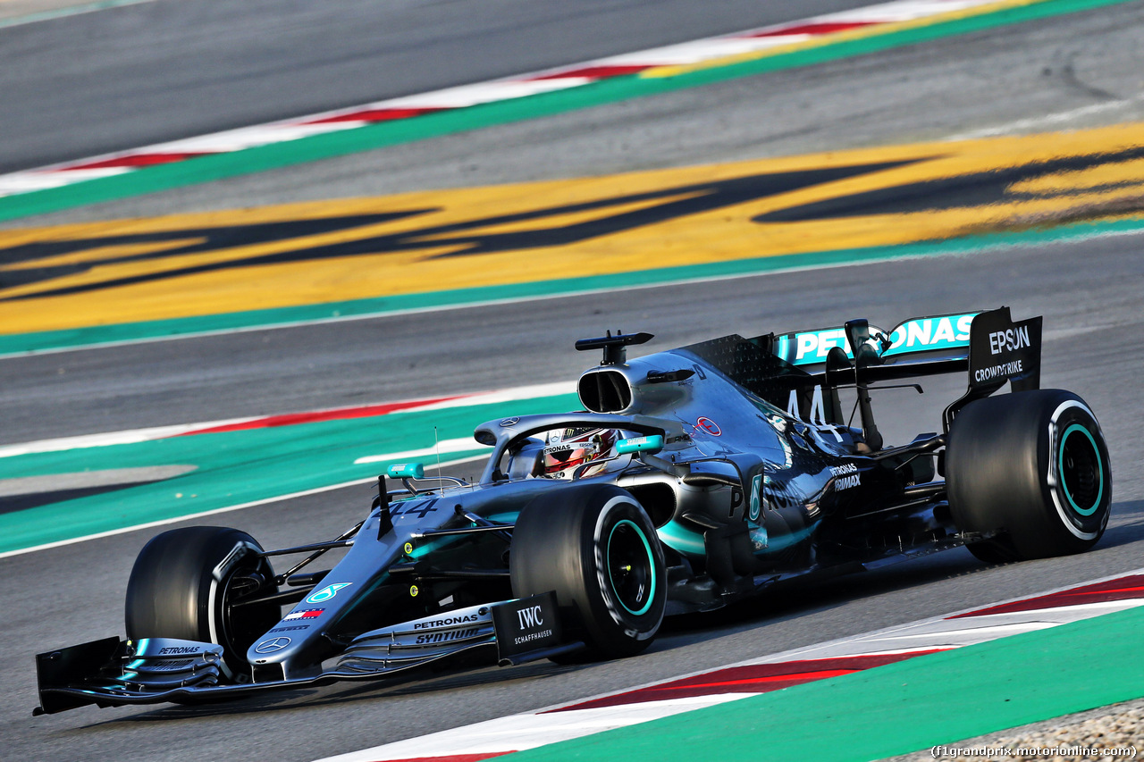 TEST F1 BARCELLONA 21 FEBBRAIO, Lewis Hamilton (GBR) Mercedes AMG F1 W10.
21.02.2019.