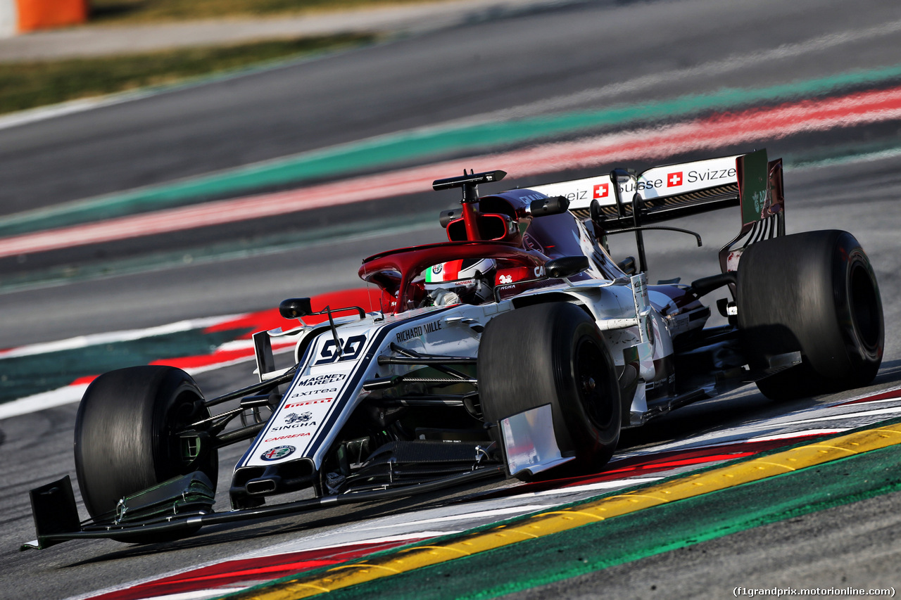 TEST F1 BARCELLONA 21 FEBBRAIO, Antonio Giovinazzi (ITA) Alfa Romeo Racing C38.
21.02.2019.