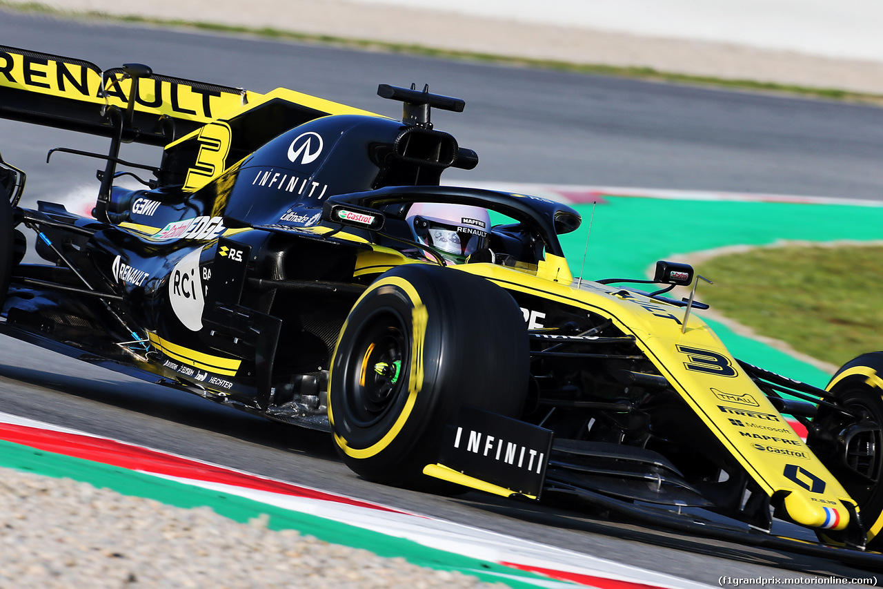 TEST F1 BARCELLONA 21 FEBBRAIO, Daniel Ricciardo (AUS) Renault Sport F1 Team RS19.
21.02.2019.