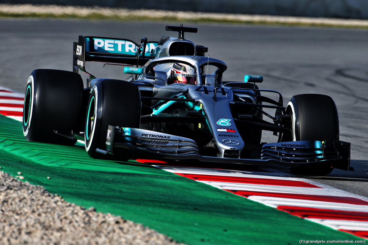 TEST F1 BARCELLONA 21 FEBBRAIO, Lewis Hamilton (GBR) Mercedes AMG F1 W10.
21.02.2019.