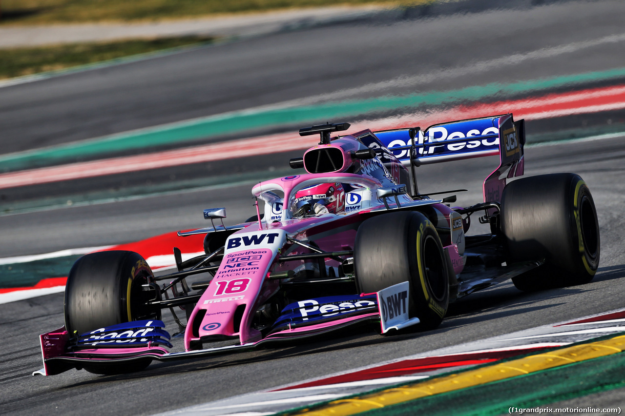 TEST F1 BARCELLONA 21 FEBBRAIO, Lance Stroll (CDN) Racing Point F1 Team RP19.
21.02.2019.