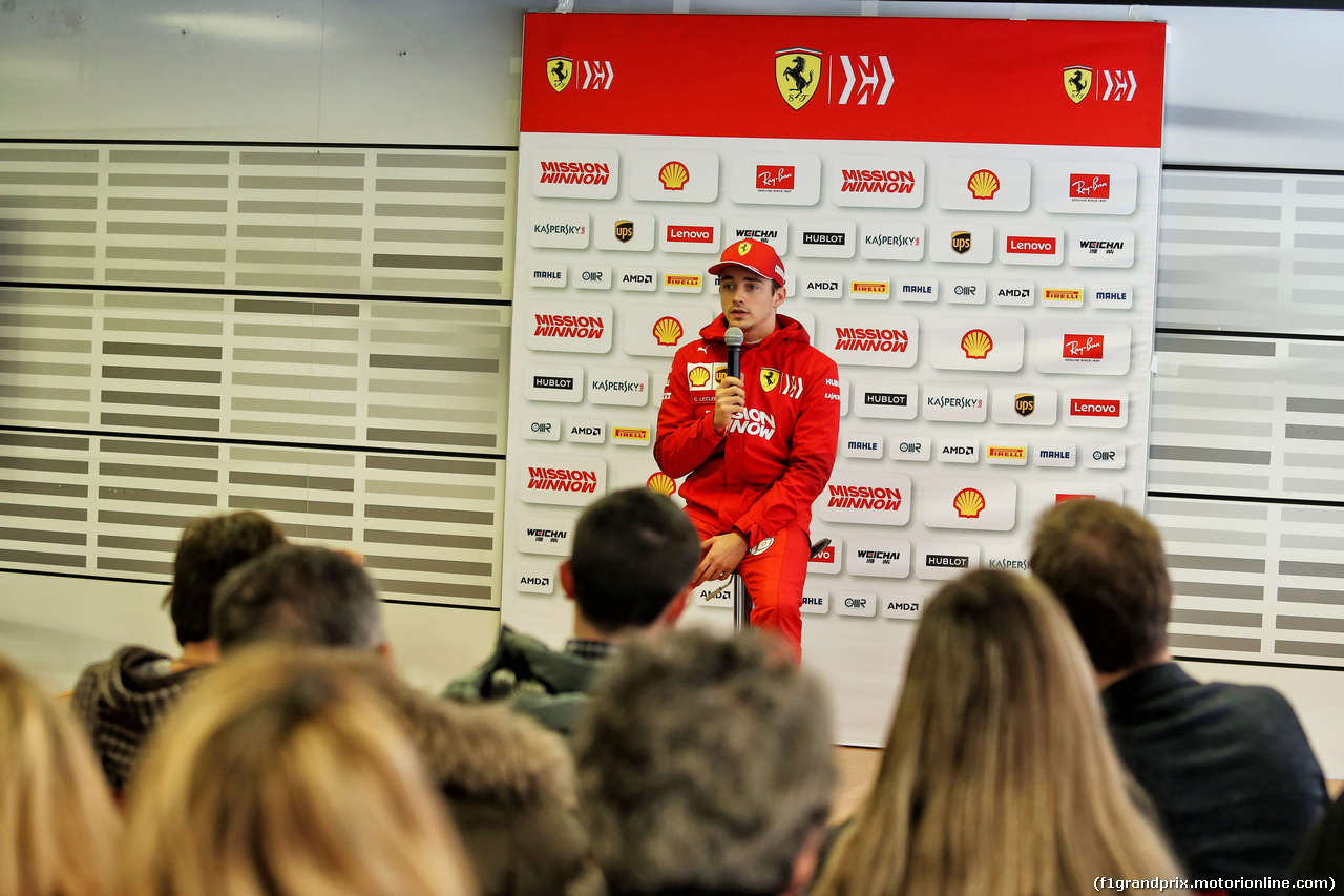 TEST F1 BARCELLONA 21 FEBBRAIO, Charles Leclerc (MON) Ferrari.
21.02.2019.
