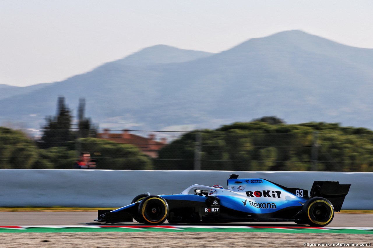 TEST F1 BARCELLONA 21 FEBBRAIO, George Russell (GBR) Williams Racing FW42.
21.02.2019.