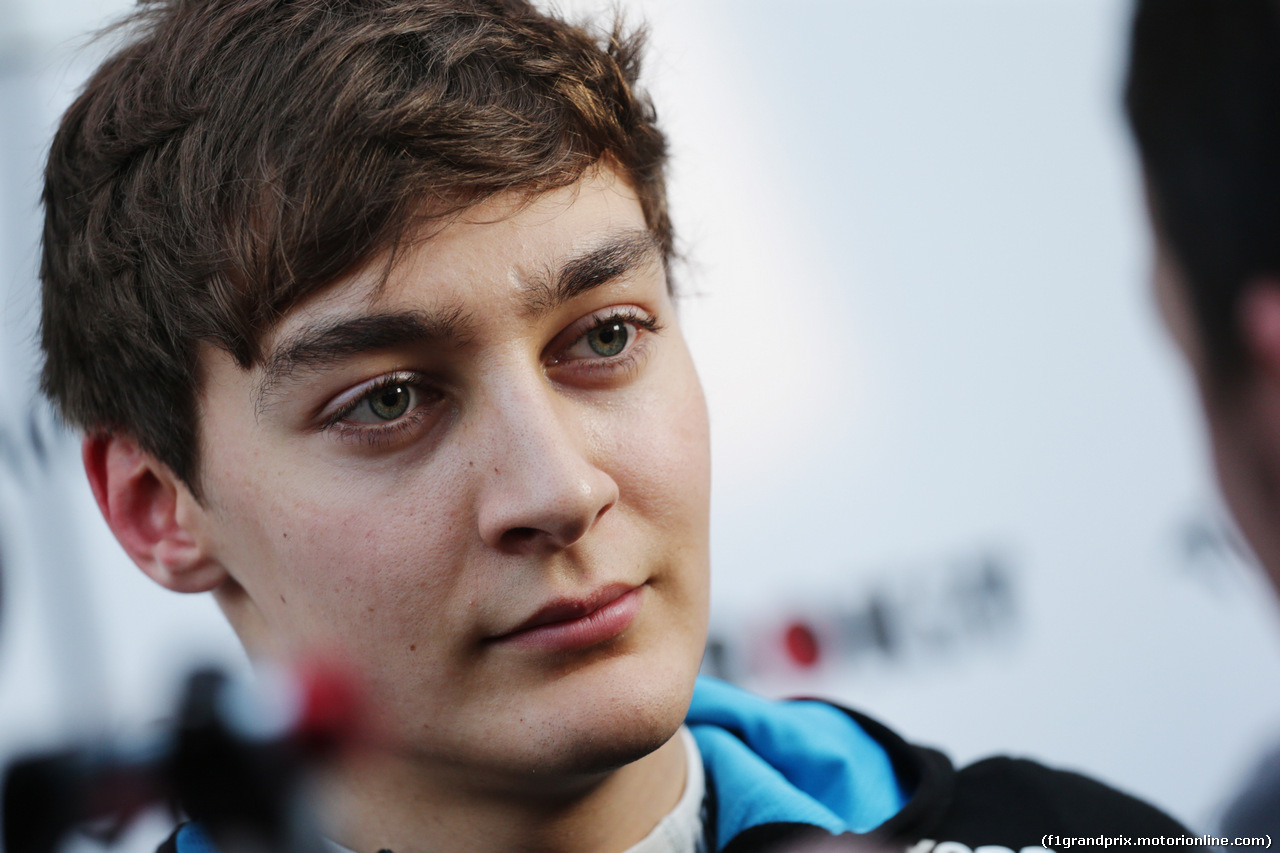 TEST F1 BARCELLONA 21 FEBBRAIO, George Russell (GBR) Williams Racing with the media.
21.02.2019.
