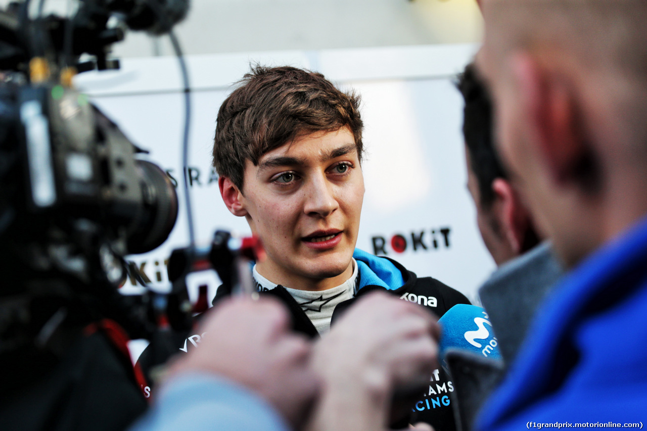 TEST F1 BARCELLONA 21 FEBBRAIO, George Russell (GBR) Williams Racing with the media.
21.02.2019.