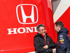 TEST F1 BARCELLONA 21 FEBBRAIO, (L to R): Toyoharu Tanabe (JPN) Honda F1 Technical Director with Christian Horner (GBR) Red Bull Racing Team Principal.
21.02.2019.