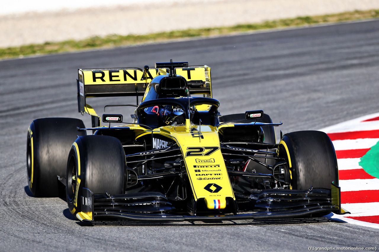TEST F1 BARCELLONA 26 FEBBRAIO, Nico Hulkenberg (GER) Renault Sport F1 Team RS19.
26.02.2019.