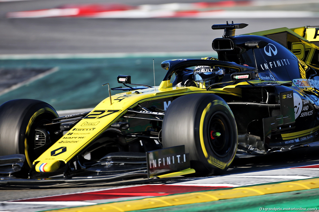 TEST F1 BARCELLONA 26 FEBBRAIO, Nico Hulkenberg (GER) Renault Sport F1 Team RS19.
26.02.2019.