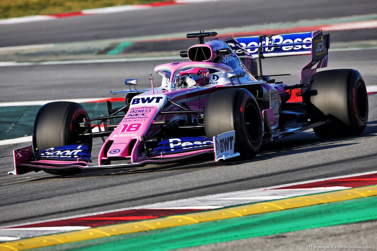 TEST F1 BARCELLONA 26 FEBBRAIO, Lance Stroll (CDN) Racing Point F1 Team RP19.
26.02.2019.