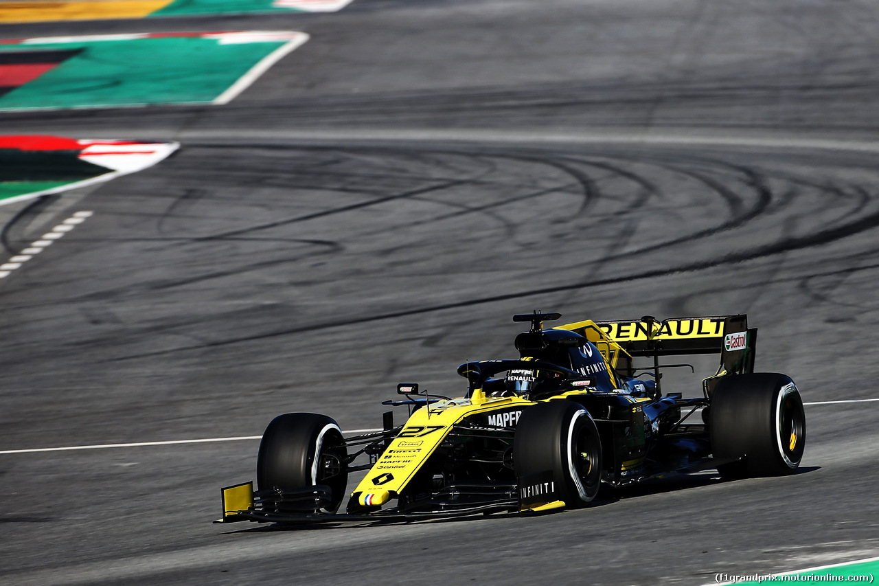 TEST F1 BARCELLONA 26 FEBBRAIO, Nico Hulkenberg (GER) Renault Sport F1 Team RS19.
26.02.2019.