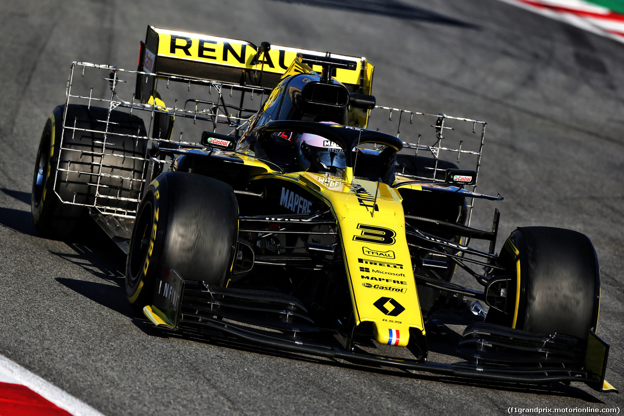 TEST F1 BARCELLONA 27 FEBBRAIO, Daniel Ricciardo (AUS) Renault Sport F1 Team RS19.
27.02.2019.