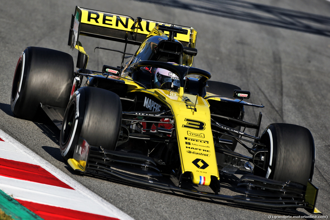 TEST F1 BARCELLONA 27 FEBBRAIO, Daniel Ricciardo (AUS) Renault Sport F1 Team RS19.
27.02.2019.