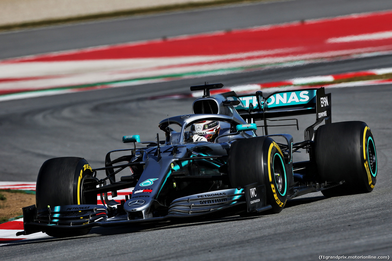 TEST F1 BARCELLONA 27 FEBBRAIO, Lewis Hamilton (GBR) Mercedes AMG F1 W10.
27.02.2019.