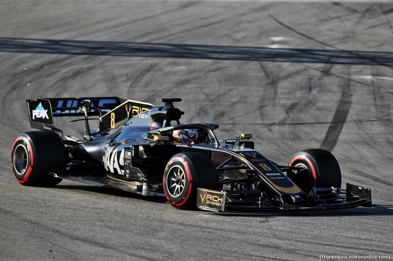 TEST F1 BARCELLONA 27 FEBBRAIO, Romain Grosjean (FRA) Haas F1 Team VF-19.
27.02.2019.