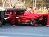 TEST F1 BARCELLONA 28 FEBBRAIO, The Ferrari SF90 of Charles Leclerc (MON) Ferrari is recovered back to the pits on the back of a truck.
28.02.2019.