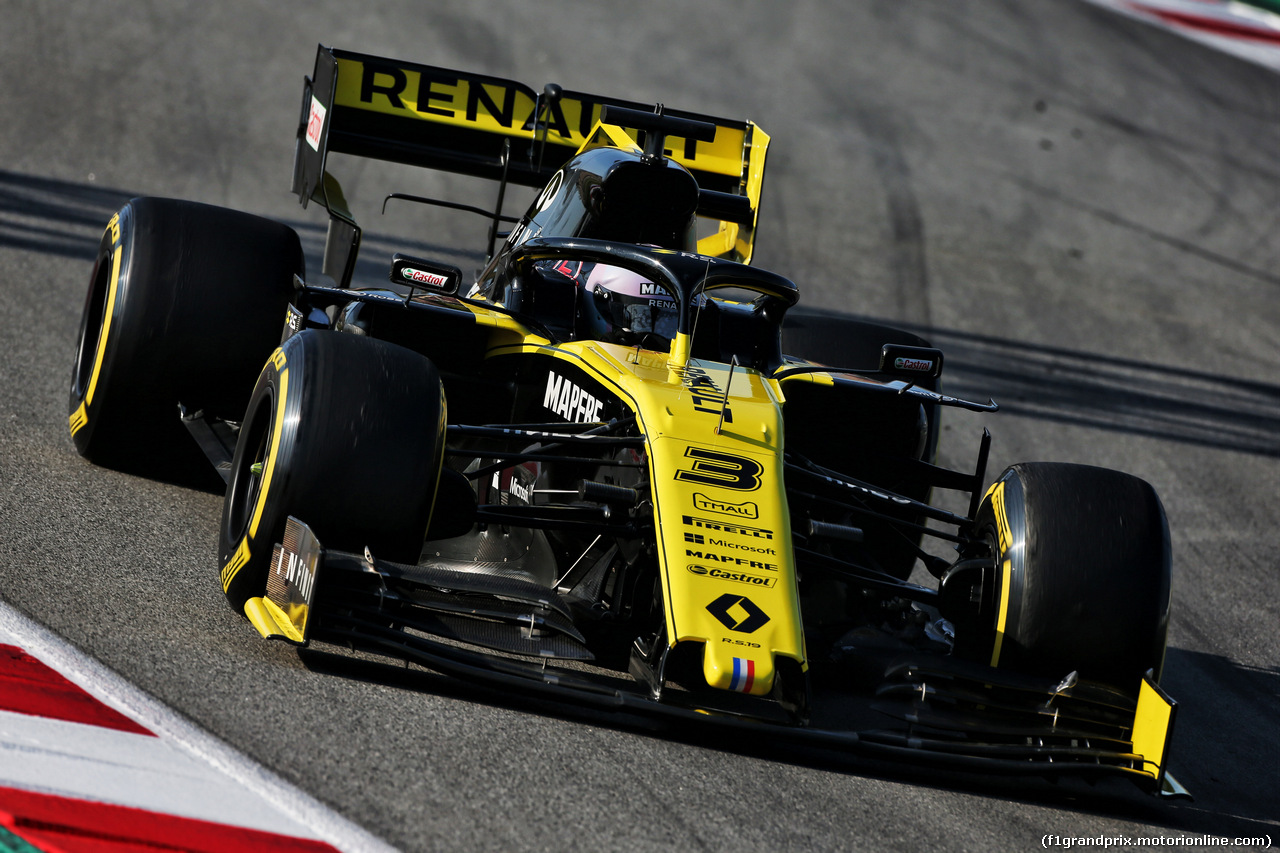 TEST F1 BARCELLONA 28 FEBBRAIO, Daniel Ricciardo (AUS) Renault Sport F1 Team RS19.
28.02.2019.