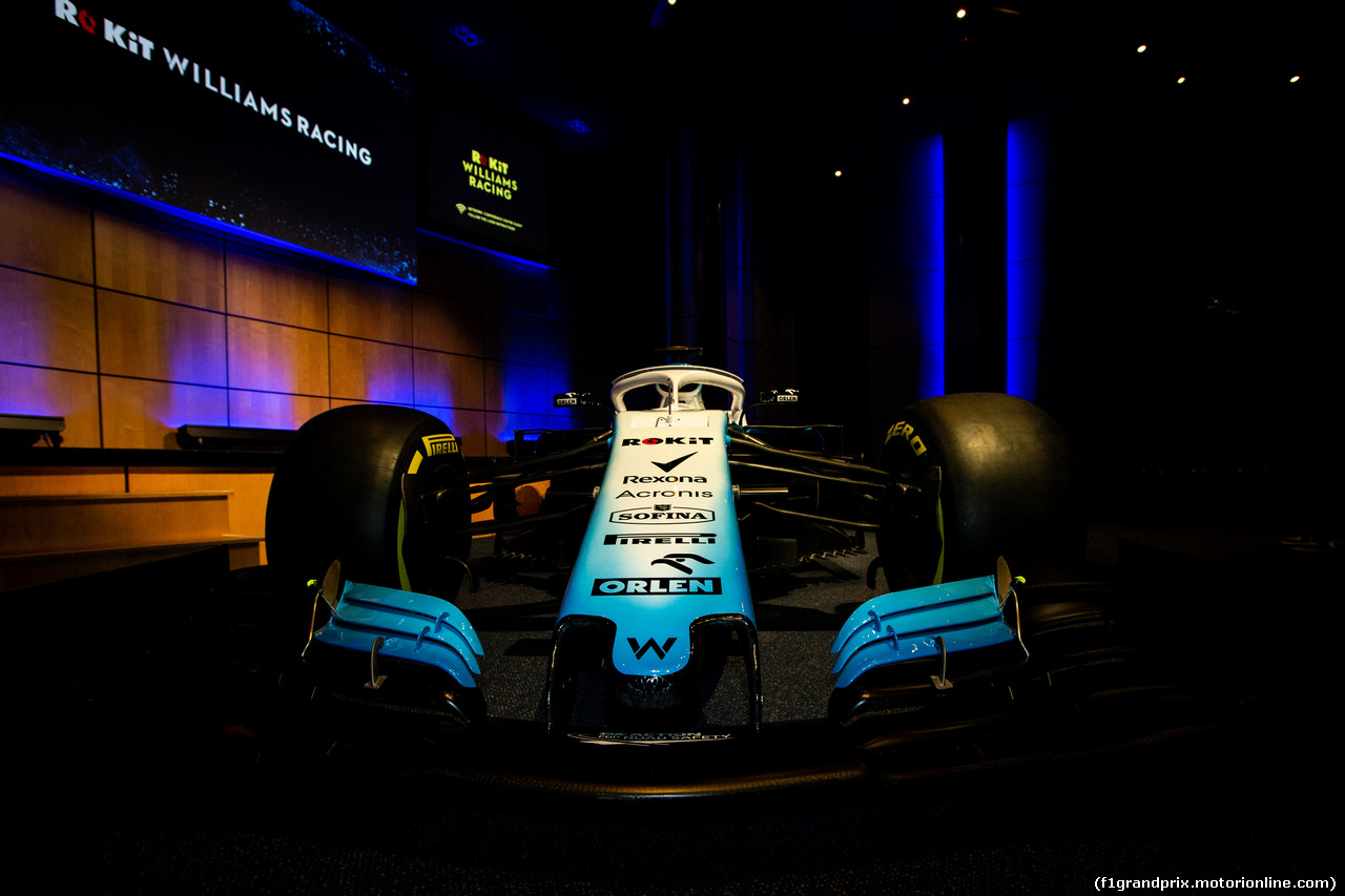 WILLIAMS LIVREA ROCKIT, The Williams Racing 2019 livery is unveiled.
11.02.2019.