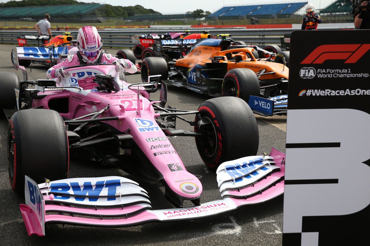 GP 70esimo ANNIVERSARIO, Nico Hulkenberg (GER) Racing Point F1 Team RP20.
08.08.2020. Formula 1 World Championship, Rd 5, 70th Anniversary Grand Prix, Silverstone, England, Qualifiche Day.
- www.xpbimages.com, EMail: requests@xpbimages.com © Copyright: Batchelor / XPB Images