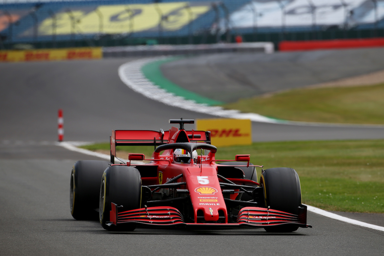 GP 70esimo ANNIVERSARIO, Sebastian Vettel (GER) Ferrari SF1000.
08.08.2020. Formula 1 World Championship, Rd 5, 70th Anniversary Grand Prix, Silverstone, England, Qualifiche Day.
- www.xpbimages.com, EMail: requests@xpbimages.com © Copyright: Batchelor / XPB Images