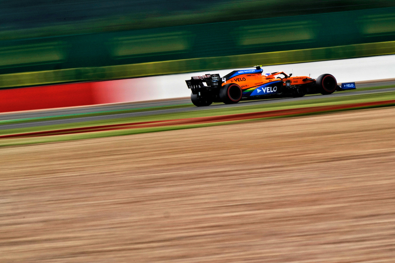 GP 70esimo ANNIVERSARIO, Lando Norris (GBR) McLaren MCL35.                               
07.08.2020. Formula 1 World Championship, Rd 5, 70th Anniversary Grand Prix, Silverstone, England, Practice Day.
- www.xpbimages.com, EMail: requests@xpbimages.com © Copyright: Dungan / XPB Images
