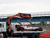 GP 70esimo ANNIVERSARIO, The Alfa Romeo Racing C39 of Antonio Giovinazzi (ITA) Alfa Romeo Racing is recovered back to the pits on the back of a truck in the second practice session.                               
07.08.2020. Formula 1 World Championship, Rd 5, 70th Anniversary Grand Prix, Silverstone, England, Practice Day.
- www.xpbimages.com, EMail: requests@xpbimages.com © Copyright: Dungan / XPB Images