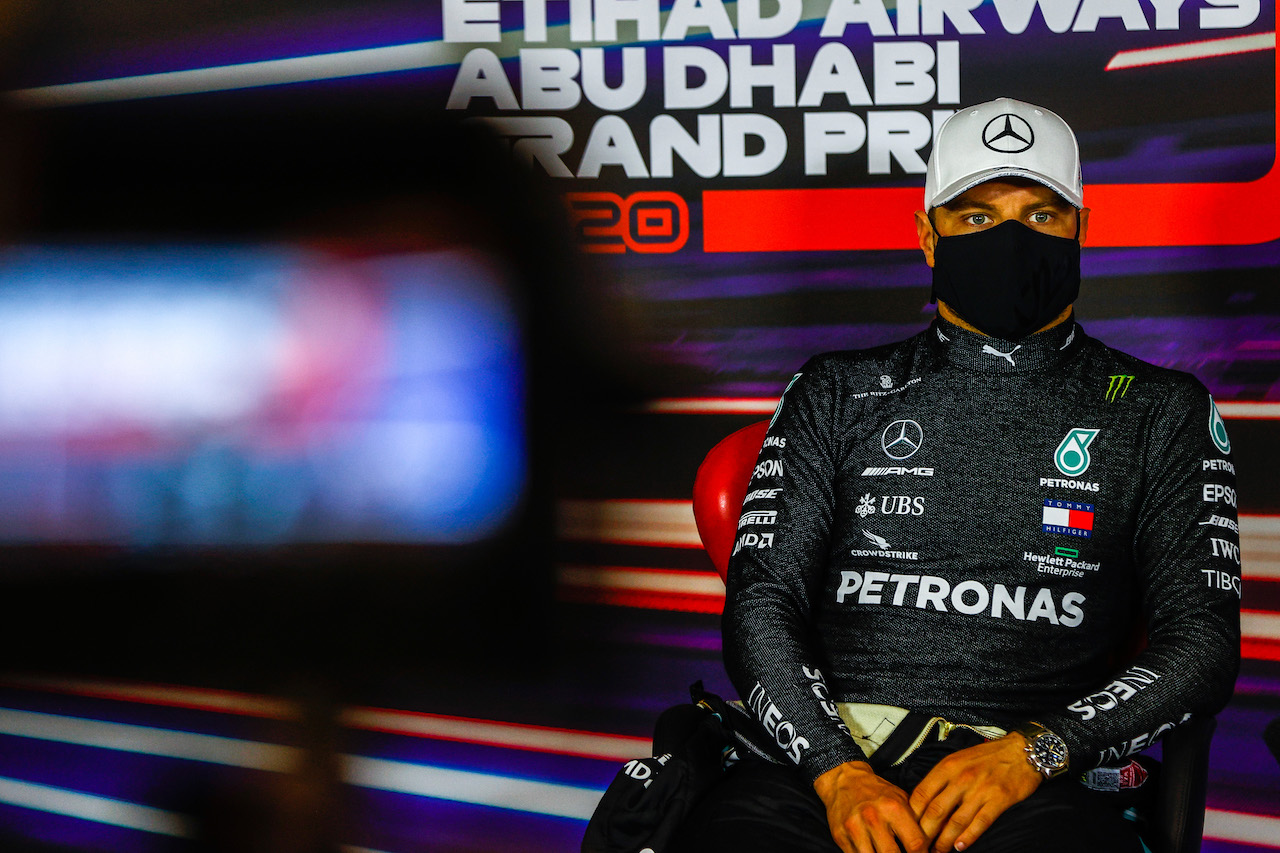 GP ABU DHABI, Valtteri Bottas (FIN) Mercedes AMG F1 in the post race FIA Press Conference.
13.12.2020. Formula 1 World Championship, Rd 17, Abu Dhabi Grand Prix, Yas Marina Circuit, Abu Dhabi, Gara Day.
- www.xpbimages.com, EMail: requests@xpbimages.com © Copyright: FIA Pool Image for Editorial Use Only