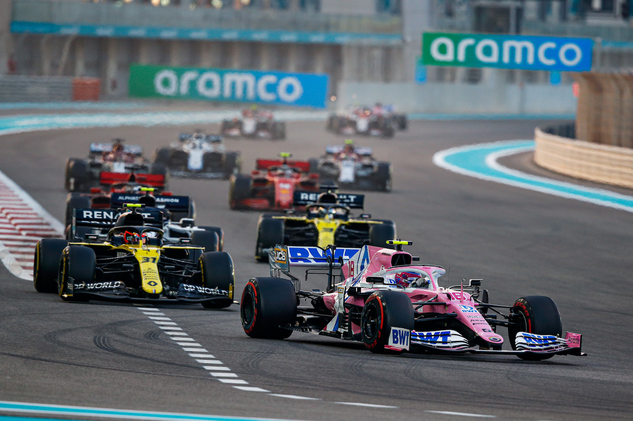 GP ABU DHABI, Lance Stroll (CDN) Racing Point F1 Team RP20.
13.12.2020. Formula 1 World Championship, Rd 17, Abu Dhabi Grand Prix, Yas Marina Circuit, Abu Dhabi, Gara Day.
- www.xpbimages.com, EMail: requests@xpbimages.com © Copyright: FIA Pool Image for Editorial Use Only